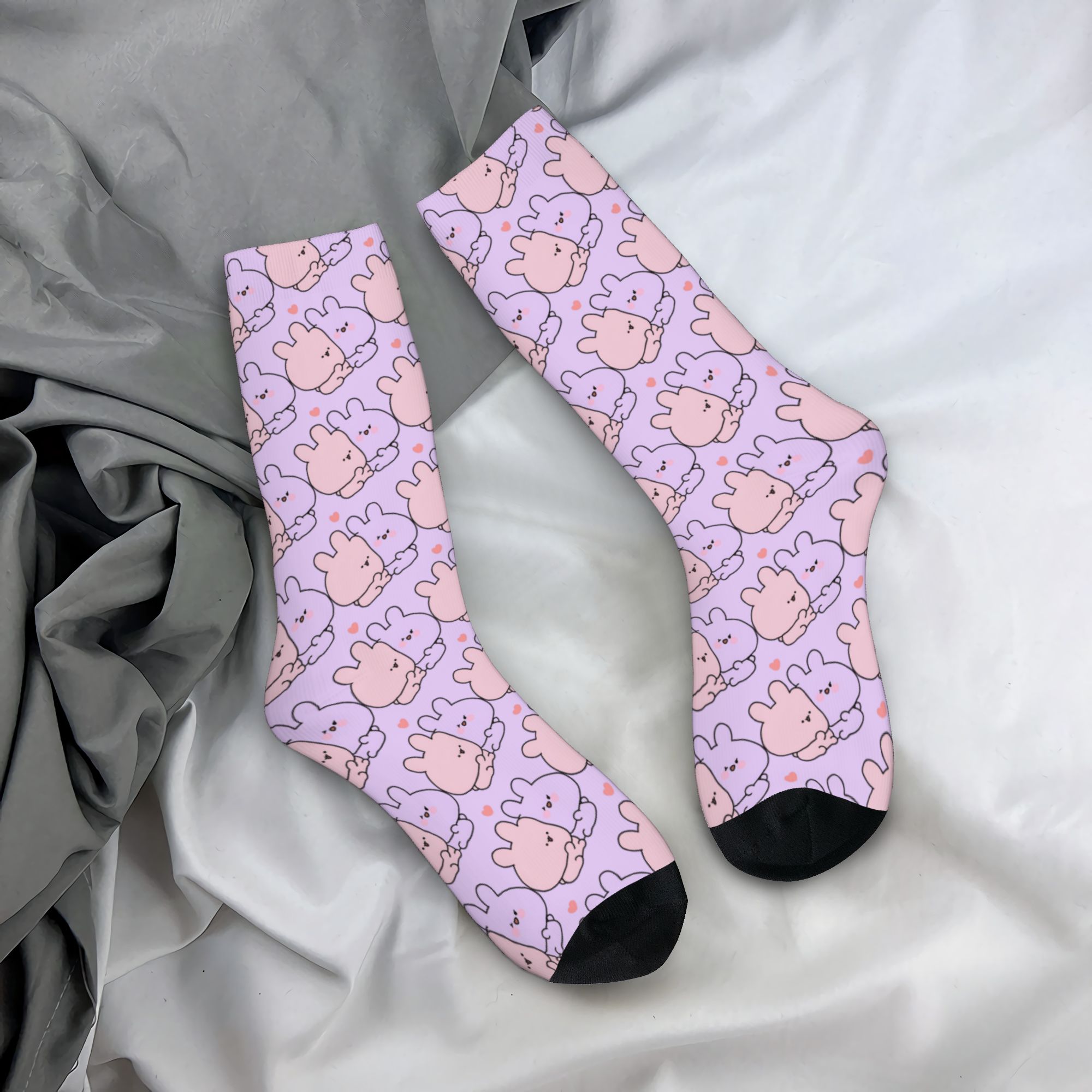 Dress Sock Men - Aangepaste Cartoon A-Asamimichans Leuke Sokken voor