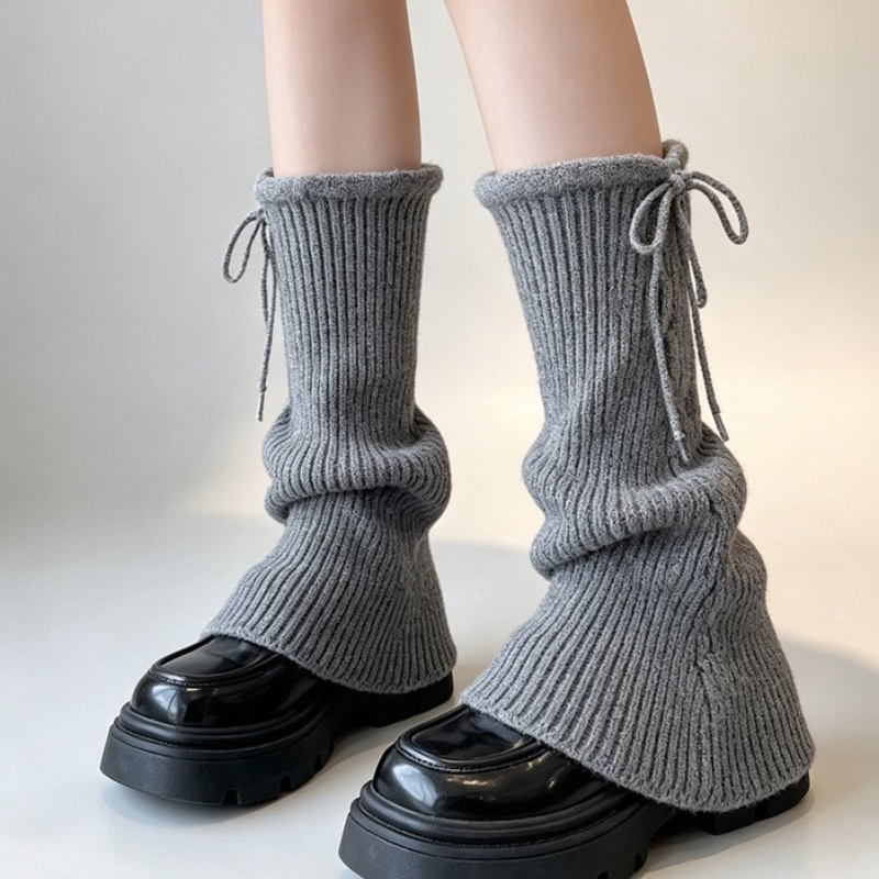 Boot Sock Slouchy - Damesballetsokken met strik aan de zijkant,