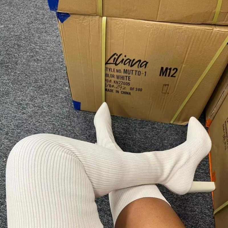 Knee High Sock Women - Sexy dameslaarzen boven de knie, met