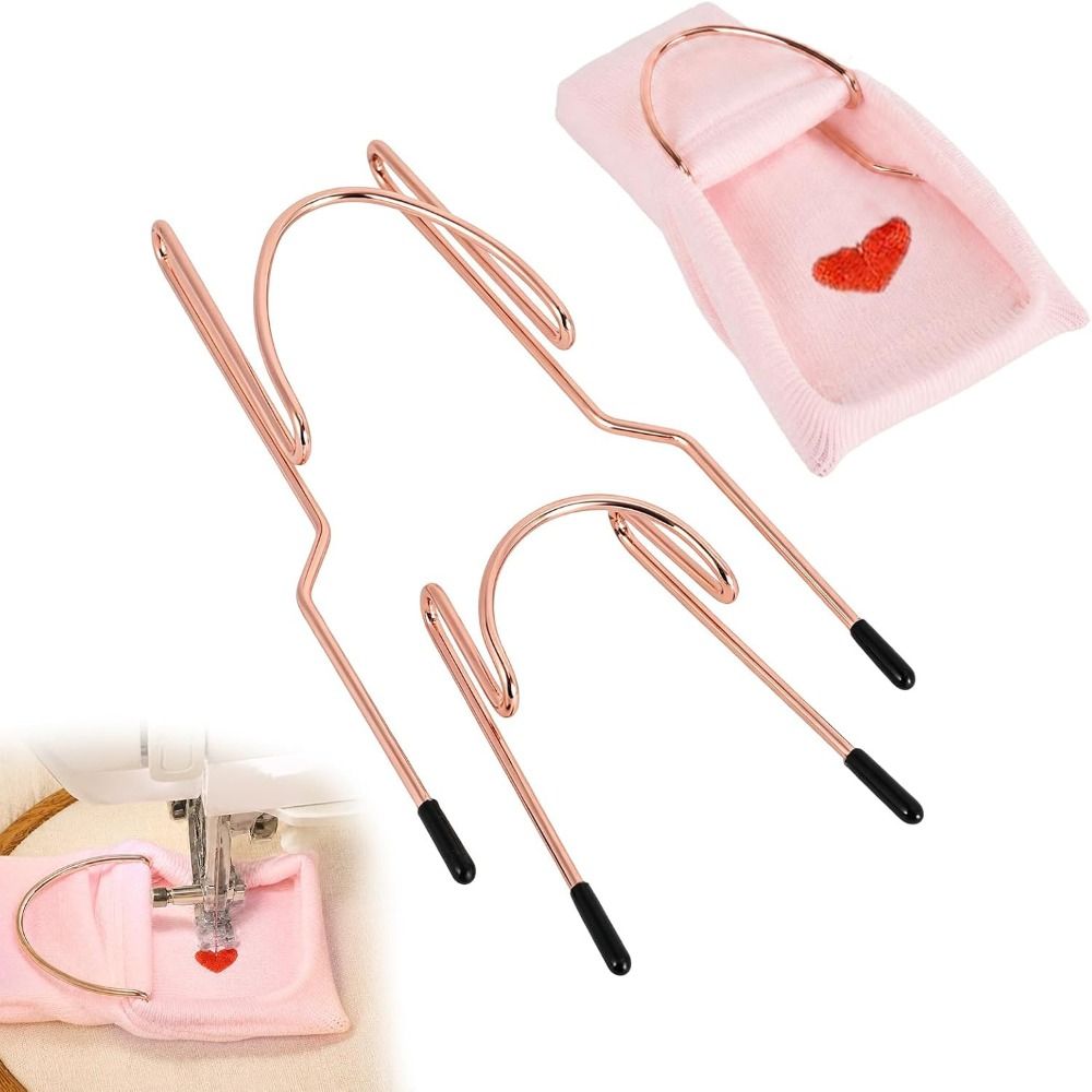 Sock Organizer Tray - 3-delige set metalen sokkenhoepel borduurset met