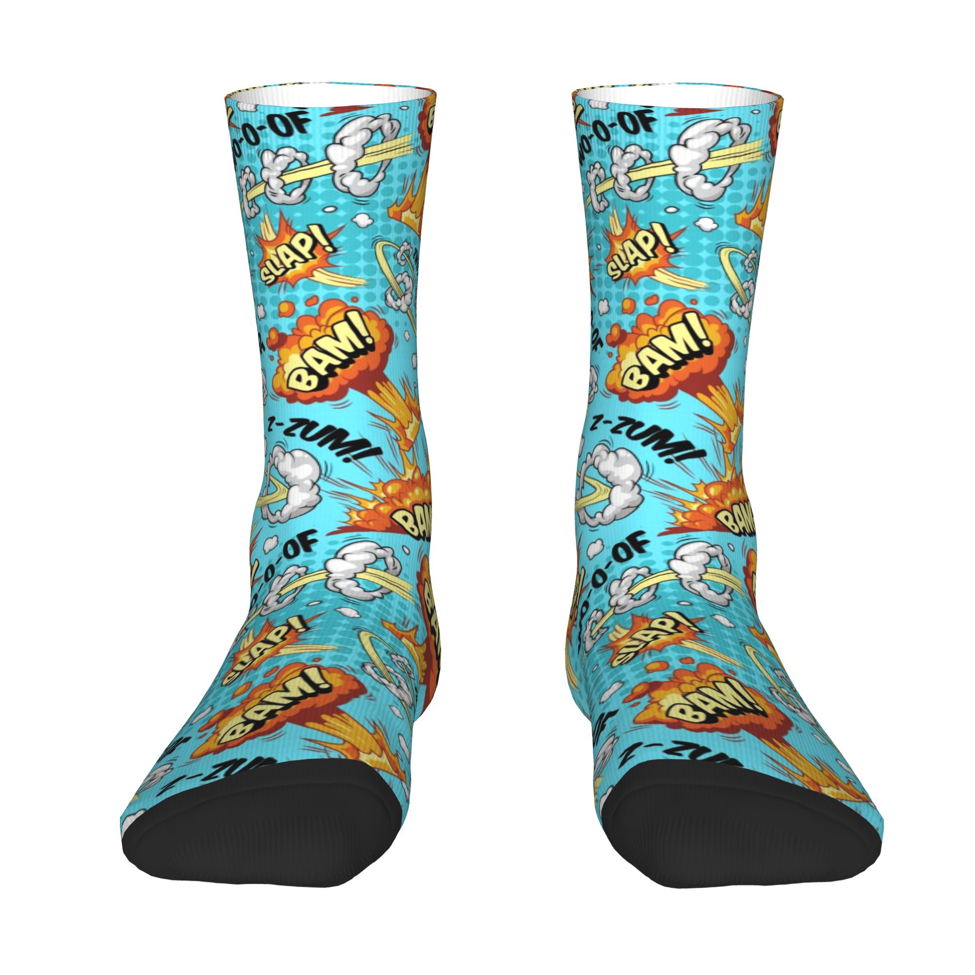 Dress Sock Men - Op maat gemaakte stripboek heren crew