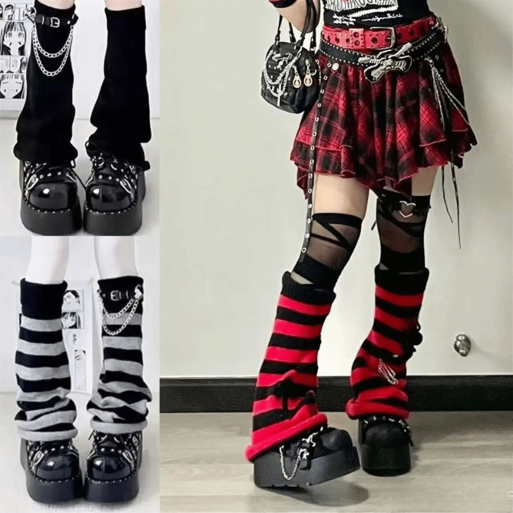 Japanse stijl Harajuku gebreid - Boot Sock Slouchy recensie en prijs
