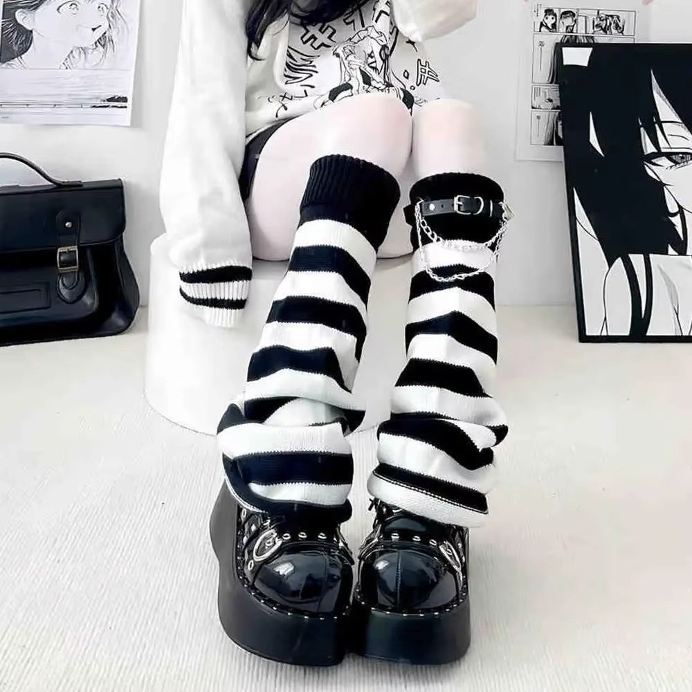Gotische Harajuku gebreide bee - Boot Sock Slouchy recensie en prijs