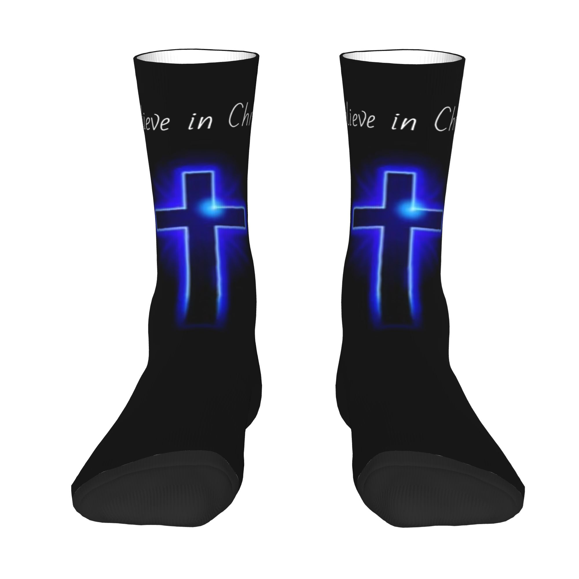 Custom Believe Jesus Christ He - Dress Sock Men recensie en prijs